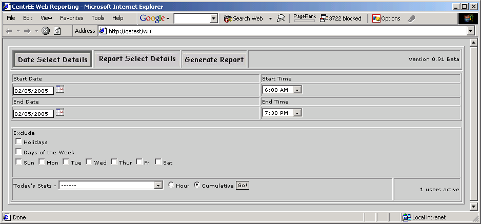 Telecorp Products Browser Based Reporting